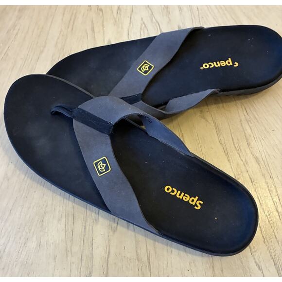 Spenco Men\'s Yumi Pure flip-flop sandals black Grey Vacation Beach Comfy Mens 13 main image 8